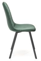 stolika K-462, poah: ltka zamatov VELVET tmav zelen/kov s povrchovou pravou - ierna, ilustran obrzok