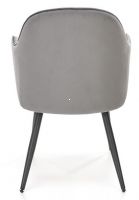 stolika K-464, poah: ltka VELVET siv/kov s povrchovou pravou - ierna, ilustran obrzok
