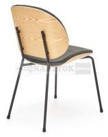 stolika K-467, poah: ltka tmav siv/ohban preglejka - dub prrodn/kov s povrchovou pravou, ilustran obrzok
