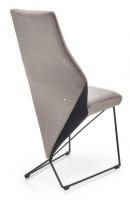 stolika K-485, poah: ltka VELVET siv/kov s povrchovou pravou - ierna, ilustran obrzok