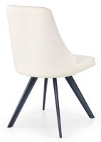 stolika K206, poah: ekokoa biela/kov s povrchovou pravou, ilustran obrzok