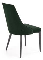 stolika K-365, poah: ltka VELVET tmav zelen/kov s povrchovou pravou - ierna, ilustran obrzok