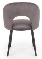 stolika K-384, poah: ltka VELVET siv/kov s povrchovou pravou - ierna, ilustran obrzok