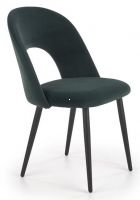 stolika K-384, poah: ltka VELVET tmav zelen/kov s povrchovou pravou - ierna, ilustran obrzok