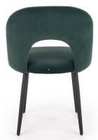 stolika K-384, poah: ltka VELVET tmav zelen/kov s povrchovou pravou - ierna, ilustran obrzok
