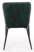 stolika K-399, poah: ltka VELVET tmav zelen/kov s povrchovou pravou - ierna, ilustran obrzok