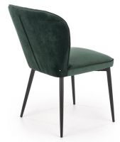 stolika K-399, poah: ltka VELVET tmav zelen/kov s povrchovou pravou - ierna, ilustran obrzok