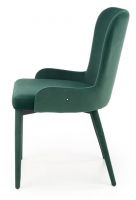 stolika K-425, poah: ltka VELVET tmav zelen/kov s povrchovou pravou, ilustran obrzok