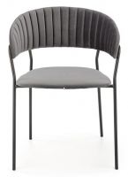 stolika K-426, poah: ltka VELVET siv//kov s povrchovou pravou - ierna, ilustran obrzok