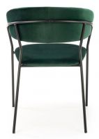 stolika K-426, poah: ltka VELVET tmav zelen/kov s povrchovou pravou - ierna, ilustran obrzok