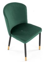 stolika K-446, poah: ltka VELVET tmav zelen/kov s povrchovou pravou - ierna, ilustran obrzok