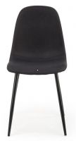 poťah: látka čierna/kov s povrchovou úpravou - čierna, stolička K-449 - ilustračný obrázok