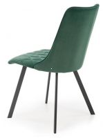 stolika K-450, poah: ltka VELVET tmav zelen/kov s povrchovou pravou - ierna, ilustran obrzok
