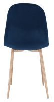 poťah: látka VELVET modrá/nohy: kov s povrchovou úpravou - buk, stolička LEGA - ilustračný obrázok