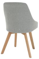 stolika TEZA, poah: ltka siv/drevo - buk, ilustran obrzok