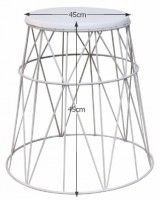 stolk LAVON - rozmery, farba: biela, ilustran obrzok