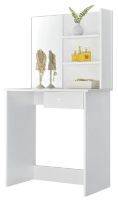 toaletn stolk BELEZA so zrkadlom, farba: biela, ilustran obrzok
