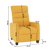 relaxan kreslo TURNER - rozmer, poah: ltka lt