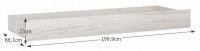 lon priestor ANGEL TYP 96 - rozmery, farba: biela craft