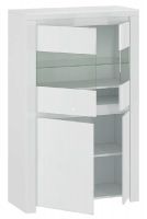 vitrna LINDY 2D2W - vntro, farba: biely lesk, ilustran obrzok
