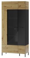 Vitrna LUCAS 12, farba: dub artisan/ierna mat.,