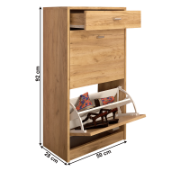 botnk VIVAT TYP 1 - rozmery, farba: dub artisan