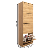 botnk VIVAT TYP 3 - rozmery, farba: dub artisan