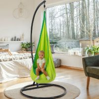 kreslo zvesn SIESTA TYP 1, poah: ltka zelen/ltka tmav zelen