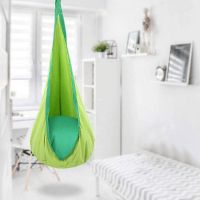 kreslo zvesn SIESTA TYP 1, poah: ltka zelen/ltka tmav zelen