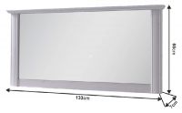 Zrkadlo VILAR DA22 - rozmery, farba: sosna biela, ilustran obrzok